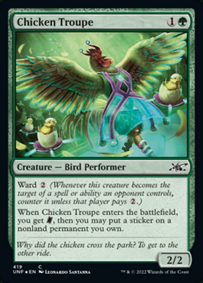 Chicken Troupe (Galaxy Foil) [Unfinity] | Dragon's Lair Comics and Fantasy Houston TX