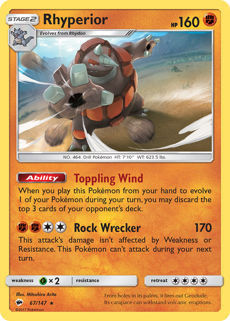 Rhyperior (67/147) [Sun & Moon: Burning Shadows] | Dragon's Lair Comics and Fantasy Houston TX