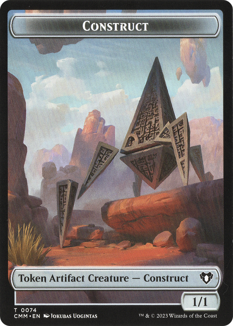Thopter // Construct (0074) Double-Sided Token [Commander Masters Tokens] | Dragon's Lair Comics and Fantasy Houston TX