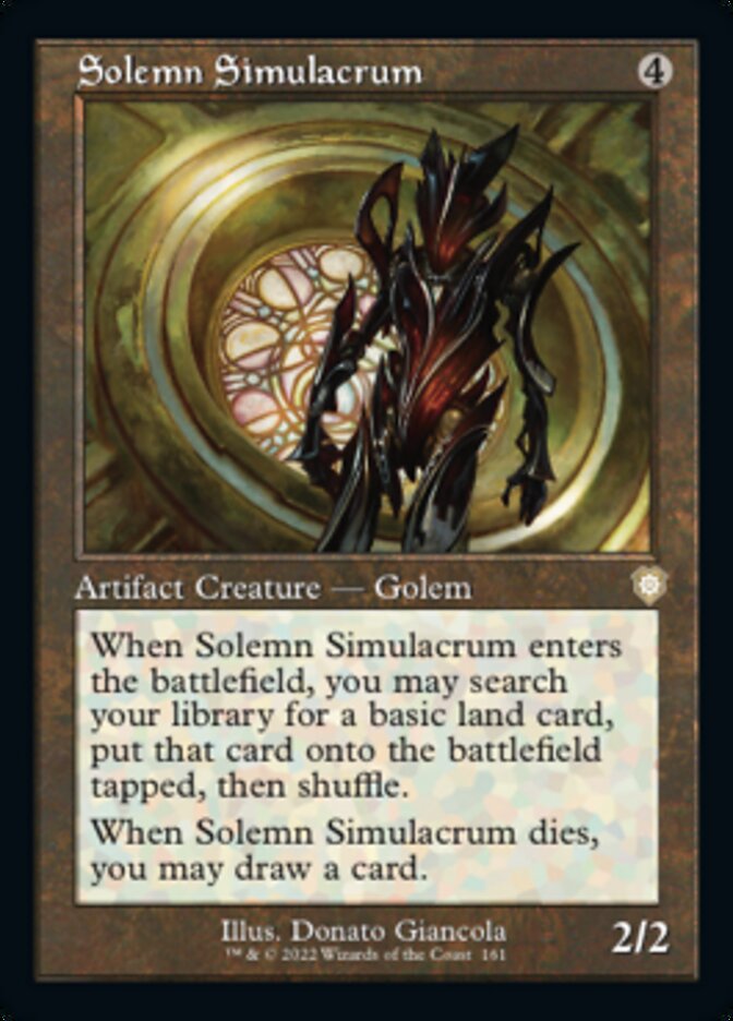 Solemn Simulacrum (Retro) [The Brothers' War Commander] | Dragon's Lair Comics and Fantasy Houston TX