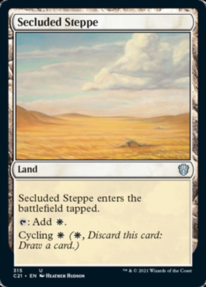 Secluded Steppe [Commander 2021] | Dragon's Lair Comics and Fantasy Houston TX