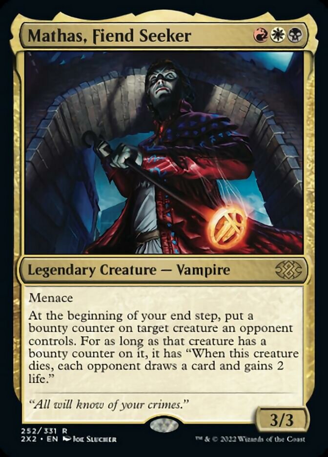 Mathas, Fiend Seeker [Double Masters 2022] | Dragon's Lair Comics and Fantasy Houston TX