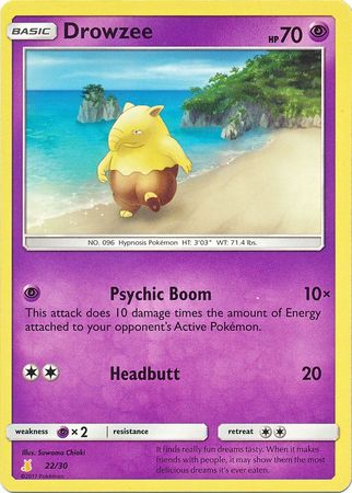 Drowzee (22/30) [Sun & Moon: Trainer Kit - Alolan Raichu] | Dragon's Lair Comics and Fantasy Houston TX