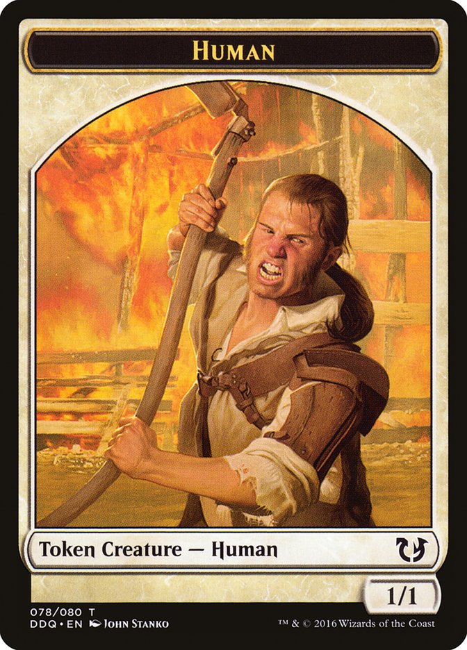 Human Token [Duel Decks: Blessed vs. Cursed] | Dragon's Lair Comics and Fantasy Houston TX