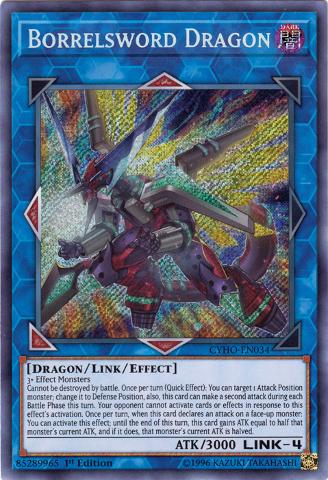 Borrelsword Dragon [CYHO-EN034] Secret Rare | Dragon's Lair Comics and Fantasy Houston TX