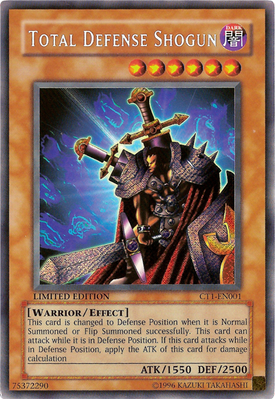 Total Defense Shogun [CT1-EN001] Secret Rare | Dragon's Lair Comics and Fantasy Houston TX