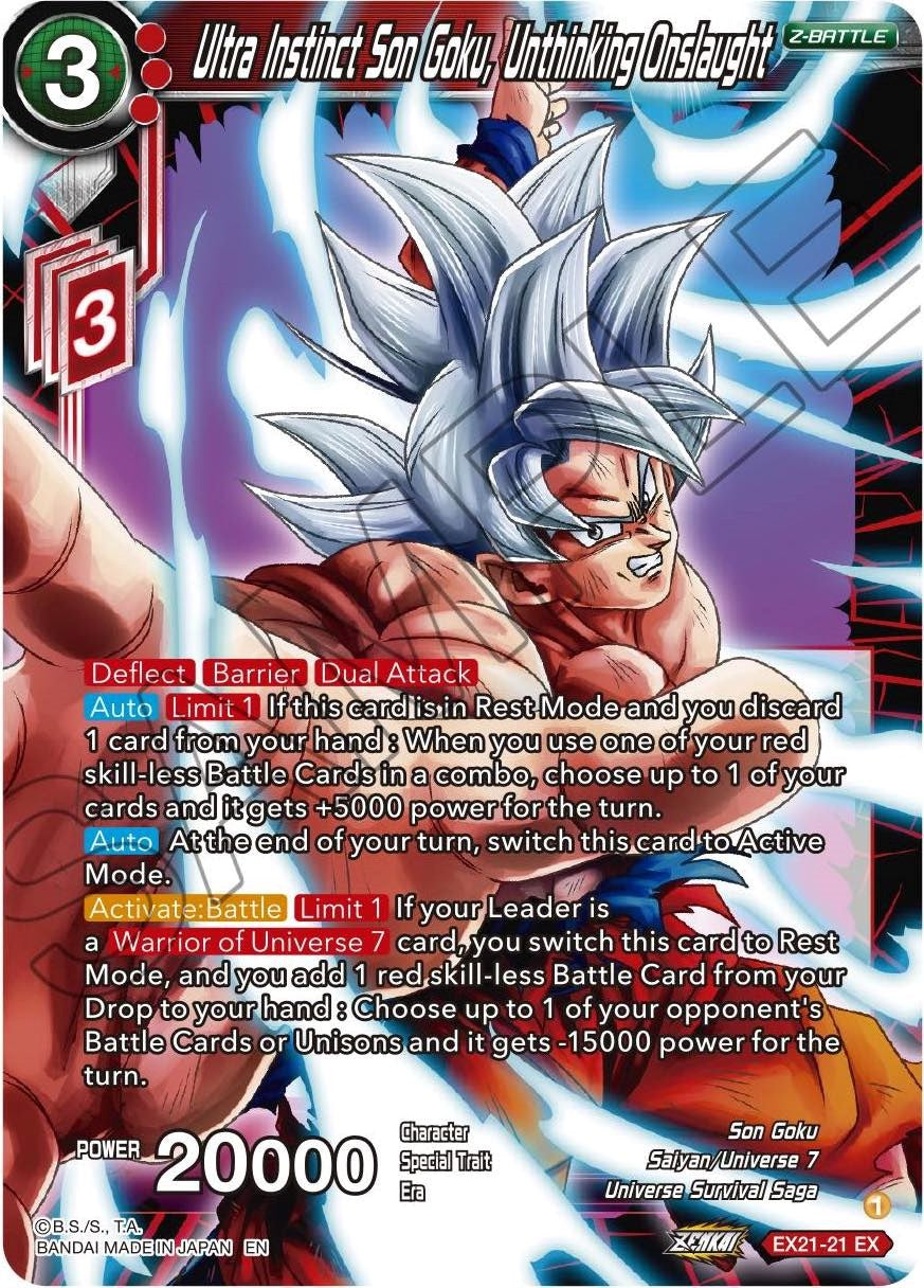 Ultra Instinct Son Goku, Unthinking Onslaught (EX21-21) [5th Anniversary Set] | Dragon's Lair Comics and Fantasy Houston TX