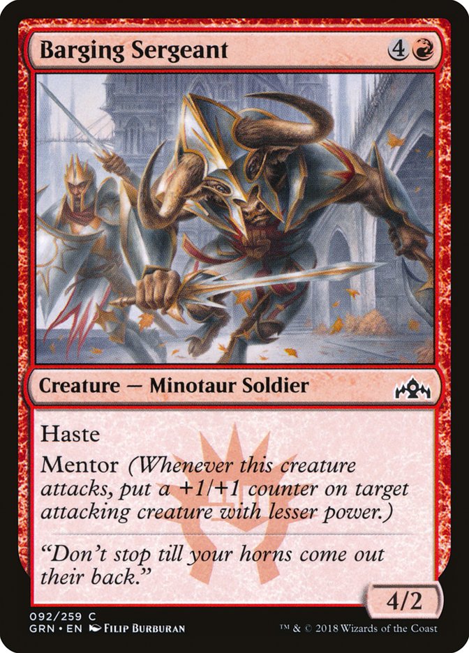 Barging Sergeant [Guilds of Ravnica] | Dragon's Lair Comics and Fantasy Houston TX