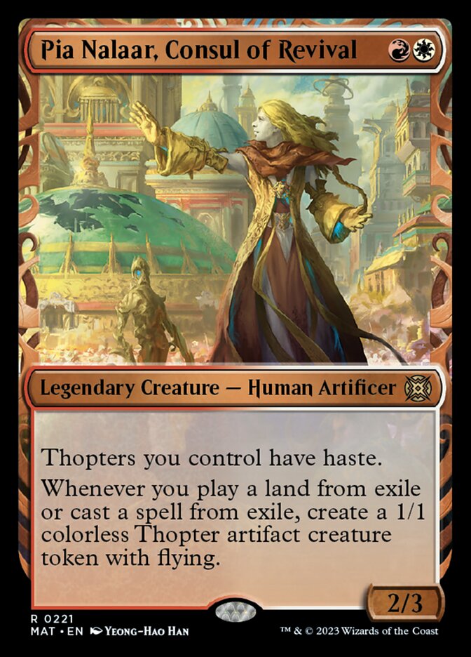 Pia Nalaar, Consul of Revival (Showcase Halo Foil) [March of the Machine: The Aftermath] | Dragon's Lair Comics and Fantasy Houston TX