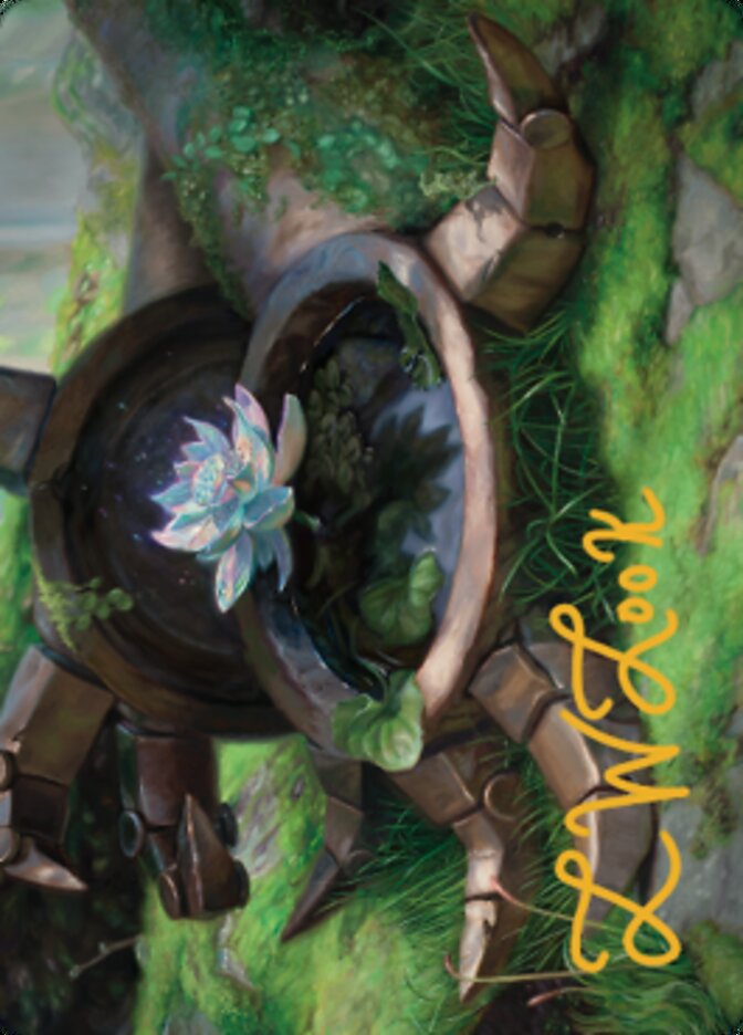Timeless Lotus Art Card (Gold-Stamped Signature) [Dominaria United Art Series] | Dragon's Lair Comics and Fantasy Houston TX
