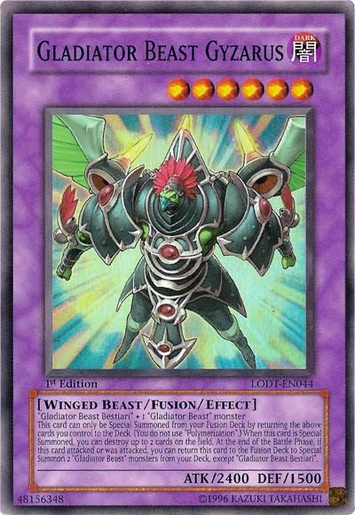 Gladiator Beast Gyzarus [LODT-EN044] Super Rare | Dragon's Lair Comics and Fantasy Houston TX