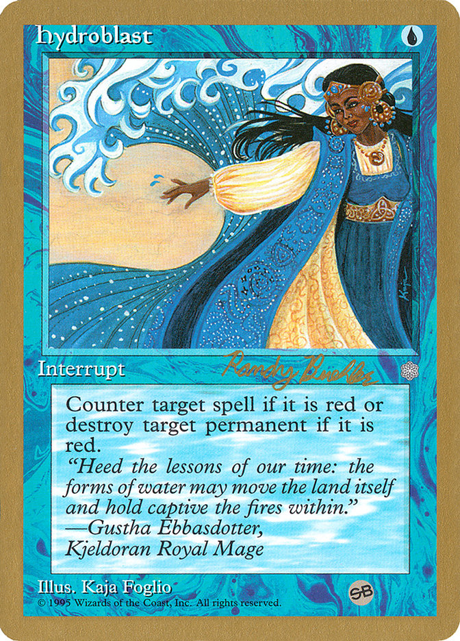 Hydroblast (Randy Buehler) (SB) [World Championship Decks 1998] | Dragon's Lair Comics and Fantasy Houston TX