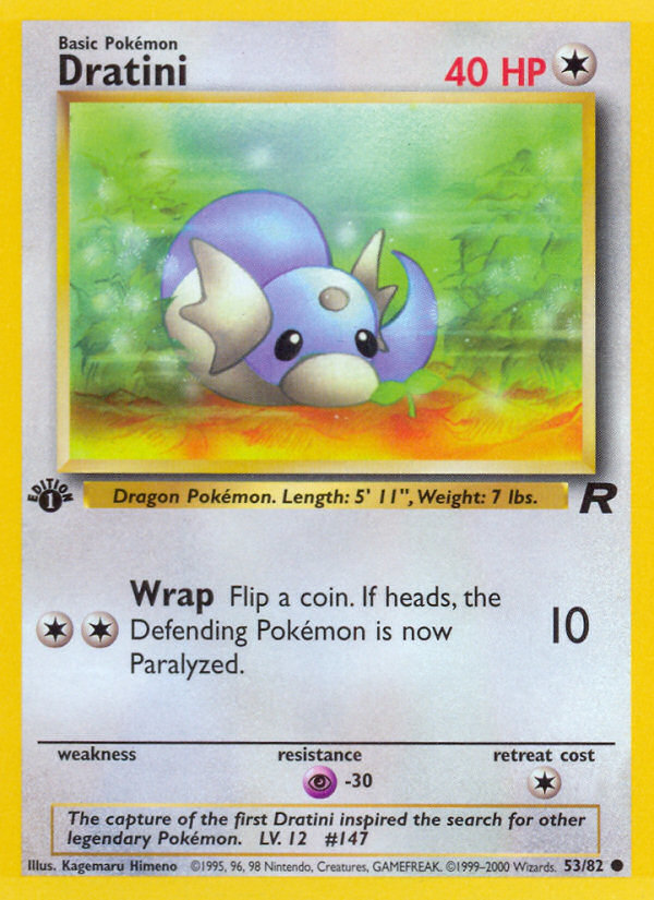 Dratini (53/82) [Team Rocket 1st Edition] | Dragon's Lair Comics and Fantasy Houston TX