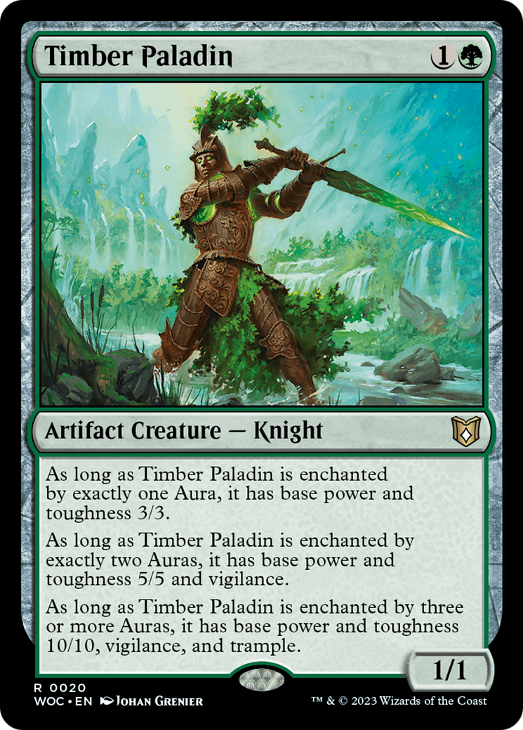 Timber Paladin [Wilds of Eldraine Commander] | Dragon's Lair Comics and Fantasy Houston TX
