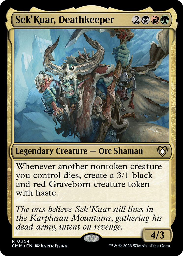 Sek'Kuar, Deathkeeper [Commander Masters] | Dragon's Lair Comics and Fantasy Houston TX