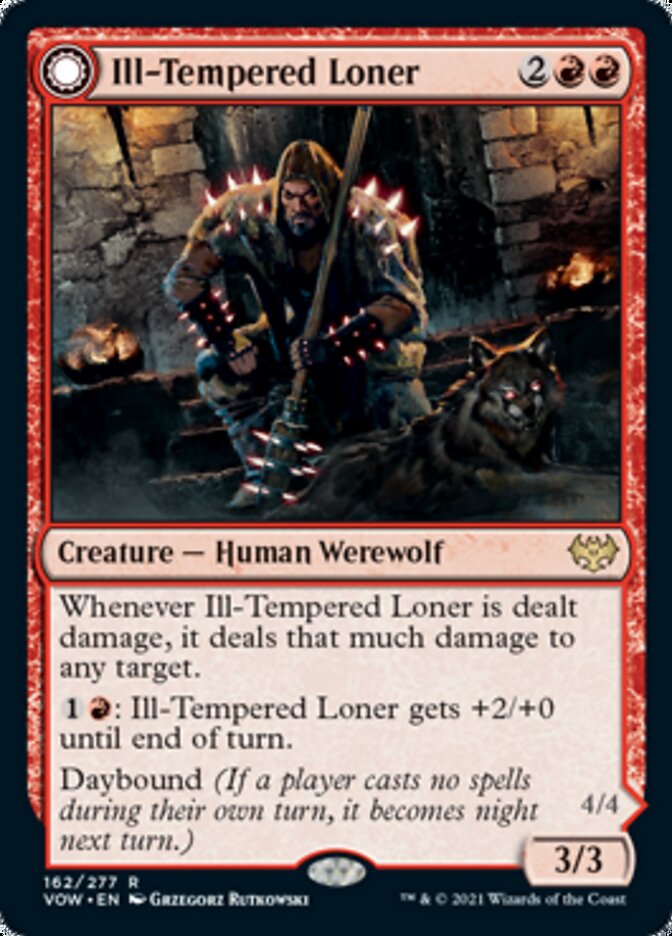 Ill-Tempered Loner // Howlpack Avenger [Innistrad: Crimson Vow] | Dragon's Lair Comics and Fantasy Houston TX