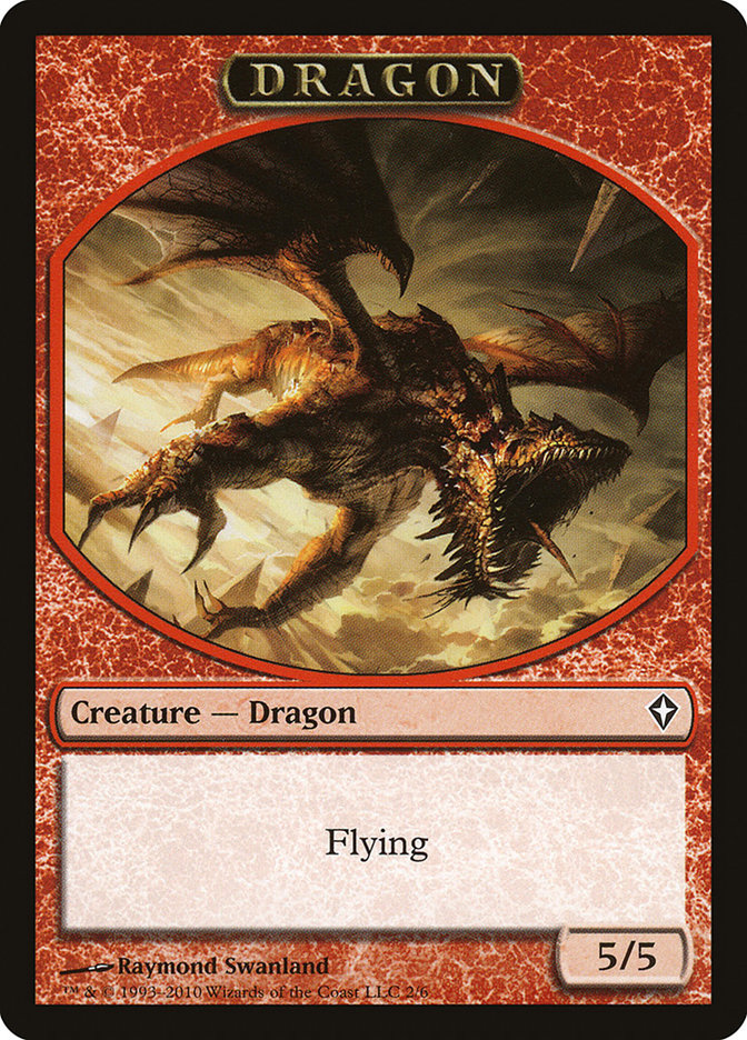 Dragon Token [Worldwake Tokens] | Dragon's Lair Comics and Fantasy Houston TX