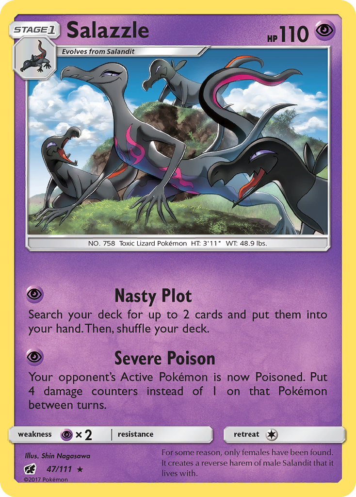 Salazzle (47/111) [Sun & Moon: Crimson Invasion] | Dragon's Lair Comics and Fantasy Houston TX