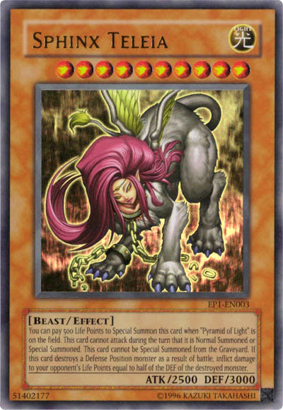 Sphinx Teleia [EP1-EN003] Ultra Rare | Dragon's Lair Comics and Fantasy Houston TX
