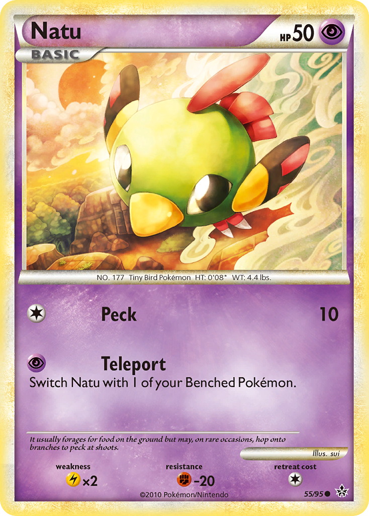 Natu (55/95) [HeartGold & SoulSilver: Unleashed] | Dragon's Lair Comics and Fantasy Houston TX