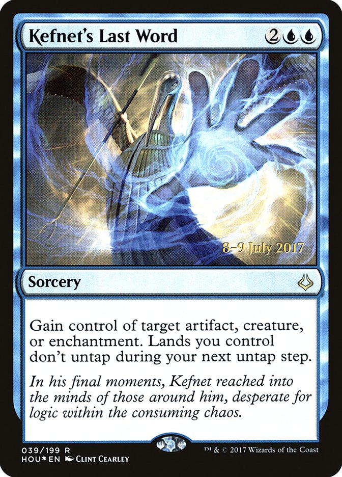 Kefnet's Last Word [Hour of Devastation Prerelease Promos] | Dragon's Lair Comics and Fantasy Houston TX