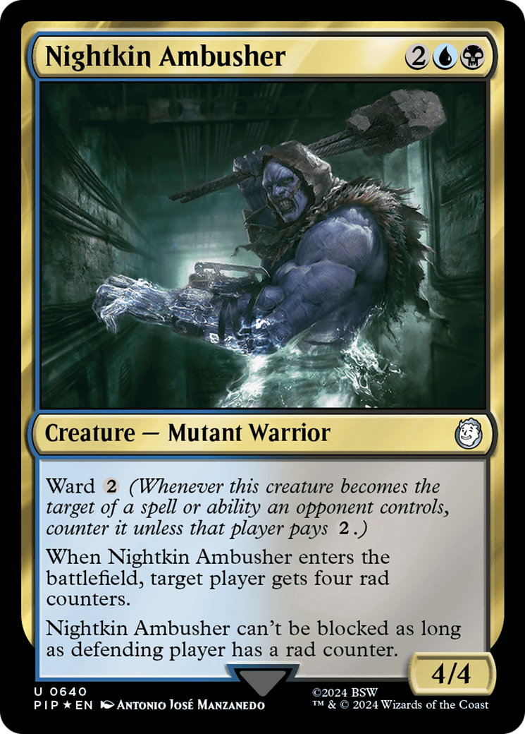 Nightkin Ambusher (Surge Foil) [Fallout] | Dragon's Lair Comics and Fantasy Houston TX