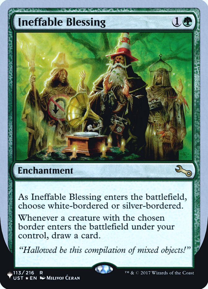 Ineffable Blessing (Bordered) (Unfinity Foil Edition) [The List] | Dragon's Lair Comics and Fantasy Houston TX
