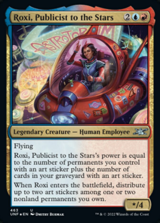 Roxi, Publicist to the Stars (Galaxy Foil) [Unfinity] | Dragon's Lair Comics and Fantasy Houston TX