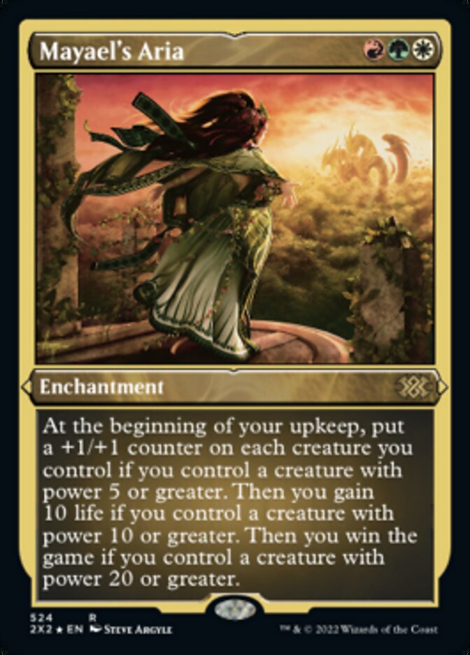 Mayael's Aria (Foil Etched) [Double Masters 2022] | Dragon's Lair Comics and Fantasy Houston TX