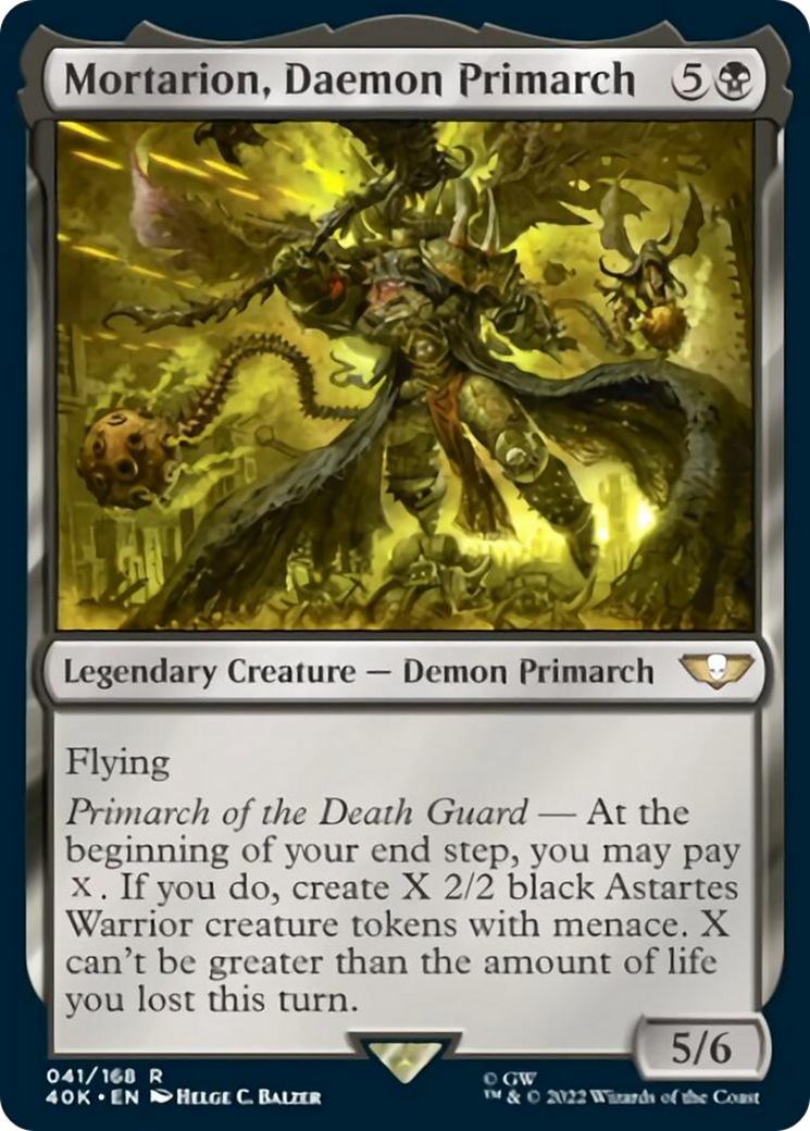 Mortarion, Daemon Primarch (Surge Foil) [Warhammer 40,000] | Dragon's Lair Comics and Fantasy Houston TX
