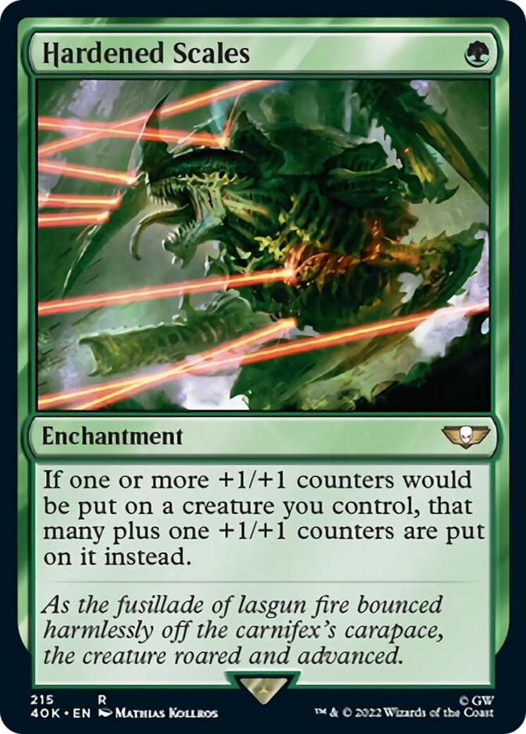 Hardened Scales (Surge Foil) [Warhammer 40,000] | Dragon's Lair Comics and Fantasy Houston TX