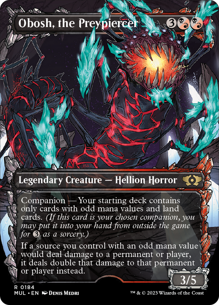 Obosh, the Preypiercer (Halo Foil) [Multiverse Legends] | Dragon's Lair Comics and Fantasy Houston TX