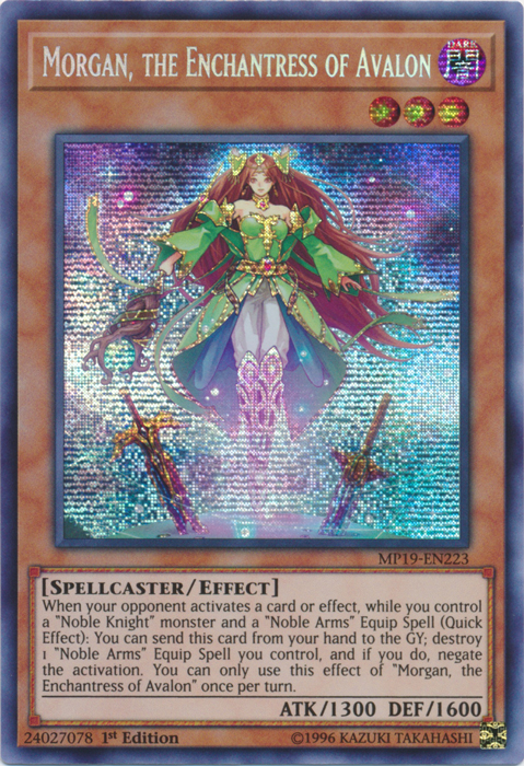 Morgan, the Enchantress of Avalon [MP19-EN223] Prismatic Secret Rare | Dragon's Lair Comics and Fantasy Houston TX