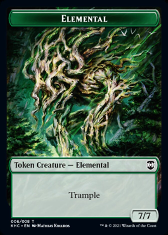 Elemental Token [Kaldheim Commander Tokens] | Dragon's Lair Comics and Fantasy Houston TX