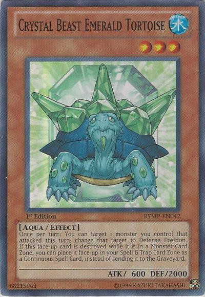 Crystal Beast Emerald Tortoise [RYMP-EN042] Super Rare | Dragon's Lair Comics and Fantasy Houston TX