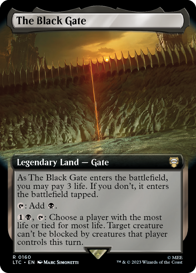 The Black Gate (Extended Art) [The Lord of the Rings: Tales of Middle-Earth Commander] | Dragon's Lair Comics and Fantasy Houston TX