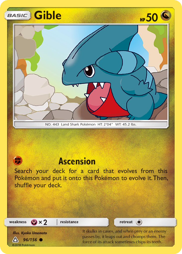 Gible (96/156) [Sun & Moon: Ultra Prism] | Dragon's Lair Comics and Fantasy Houston TX