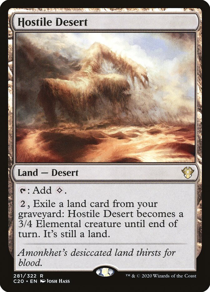 Hostile Desert [Commander 2020] | Dragon's Lair Comics and Fantasy Houston TX