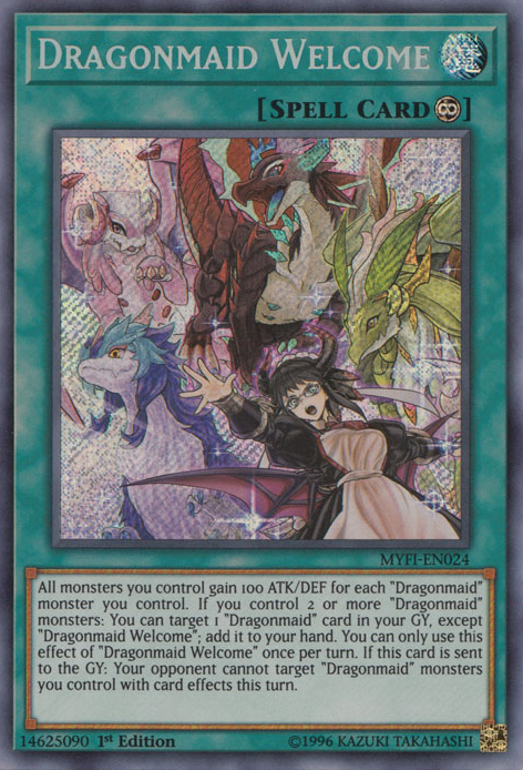 Dragonmaid Welcome [MYFI-EN024] Secret Rare | Odin's Lair