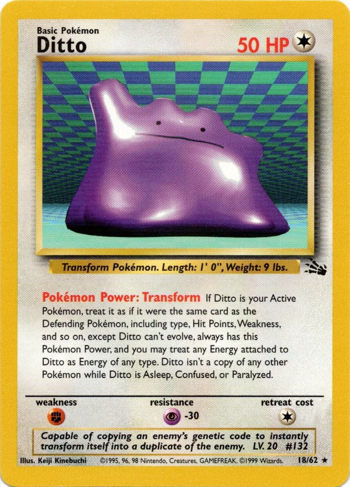 Ditto (18/62) [Fossil Unlimited] | Dragon's Lair Comics and Fantasy Houston TX