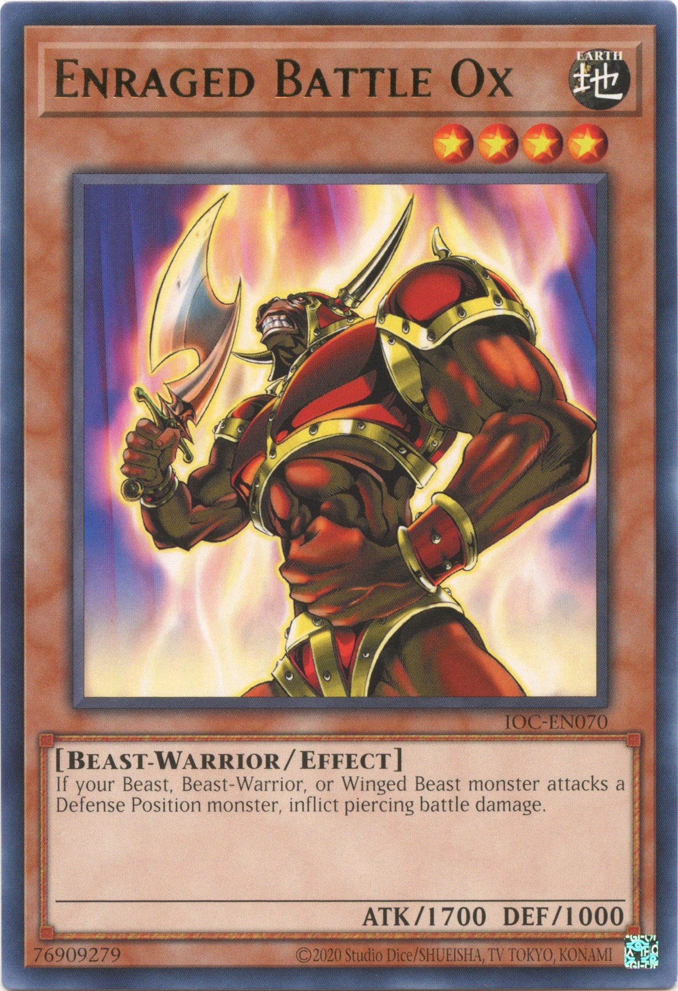 Enraged Battle Ox (25th Anniversary) [IOC-EN070] Rare | Dragon's Lair Comics and Fantasy Houston TX