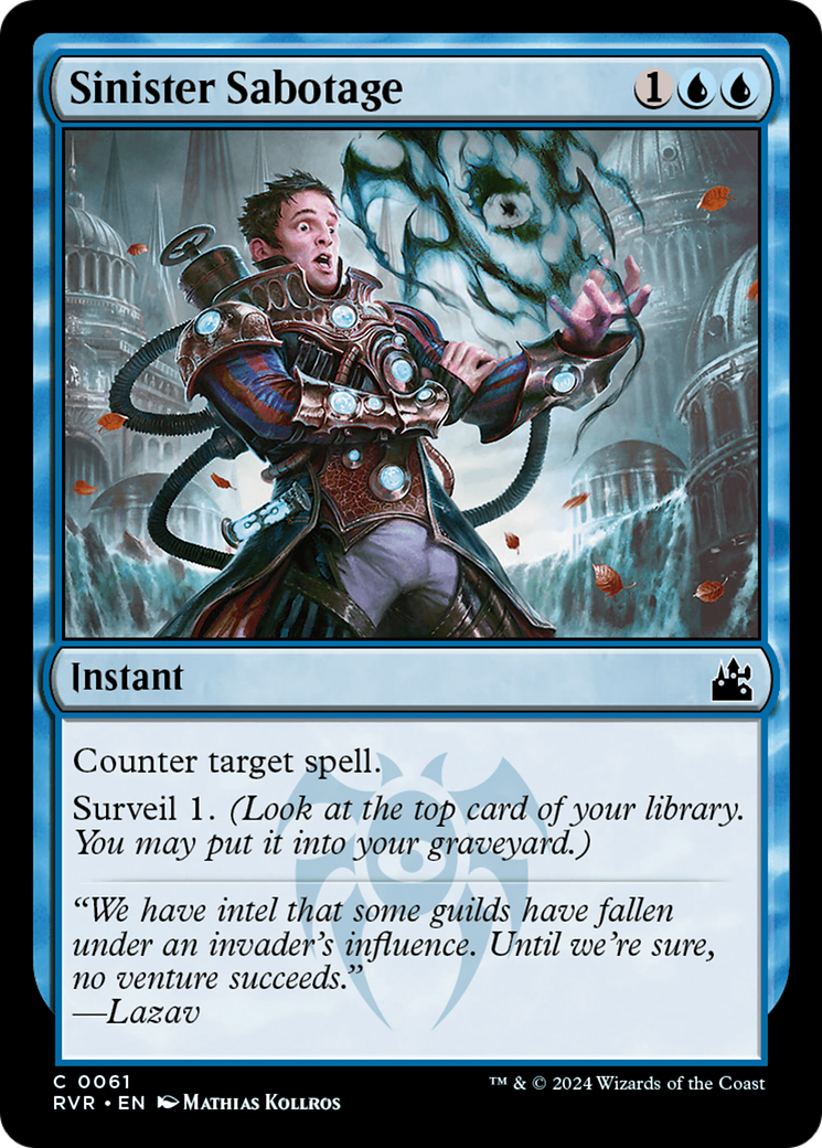Sinister Sabotage [Ravnica Remastered] | Dragon's Lair Comics and Fantasy Houston TX