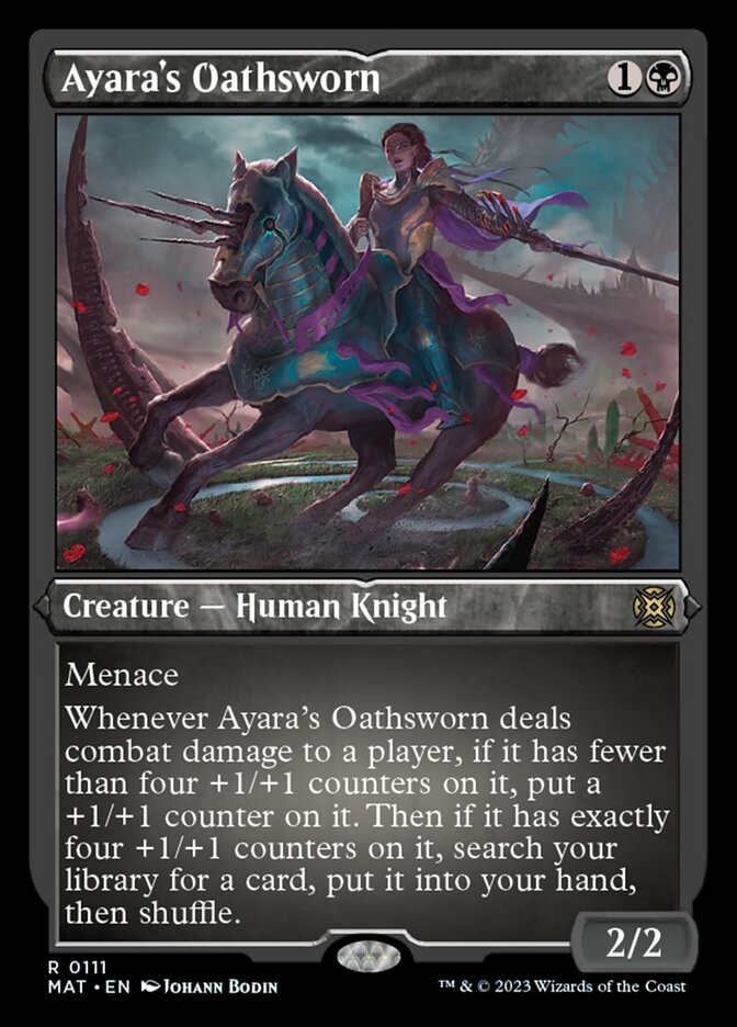 Ayara's Oathsworn (Foil Etched) [March of the Machine: The Aftermath] | Dragon's Lair Comics and Fantasy Houston TX