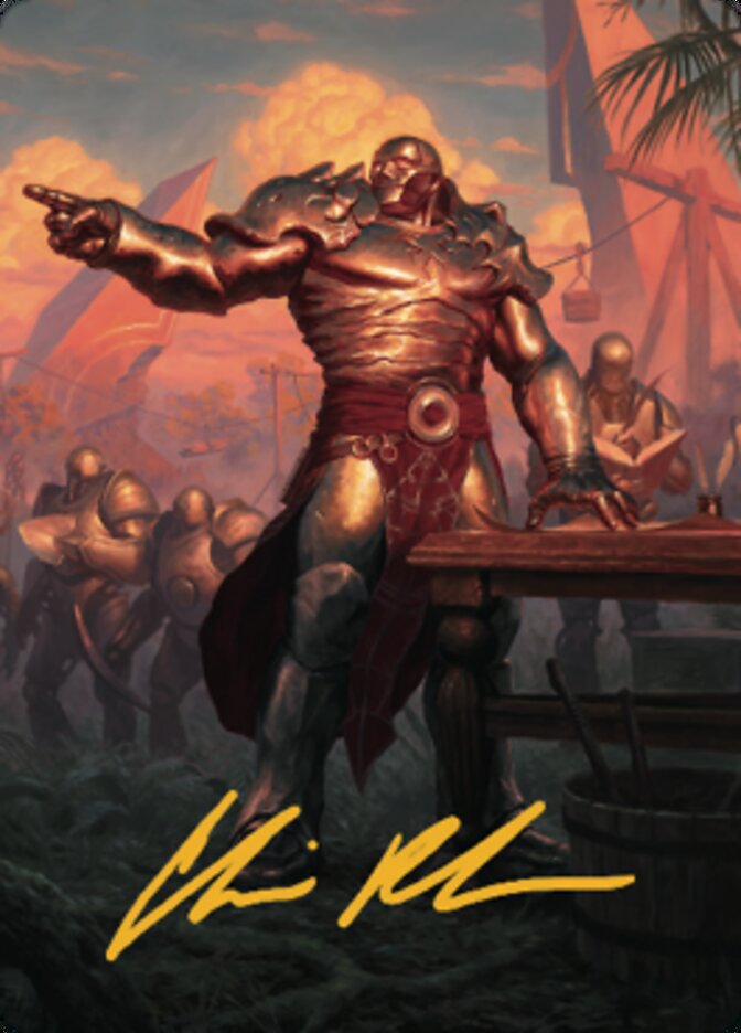 Karn, Living Legacy Art Card 1 (Gold-Stamped Signature) [Dominaria United Art Series] | Dragon's Lair Comics and Fantasy Houston TX