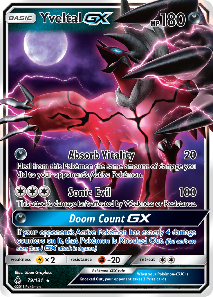 Yveltal GX (79/131) [Sun & Moon: Forbidden Light] | Dragon's Lair Comics and Fantasy Houston TX