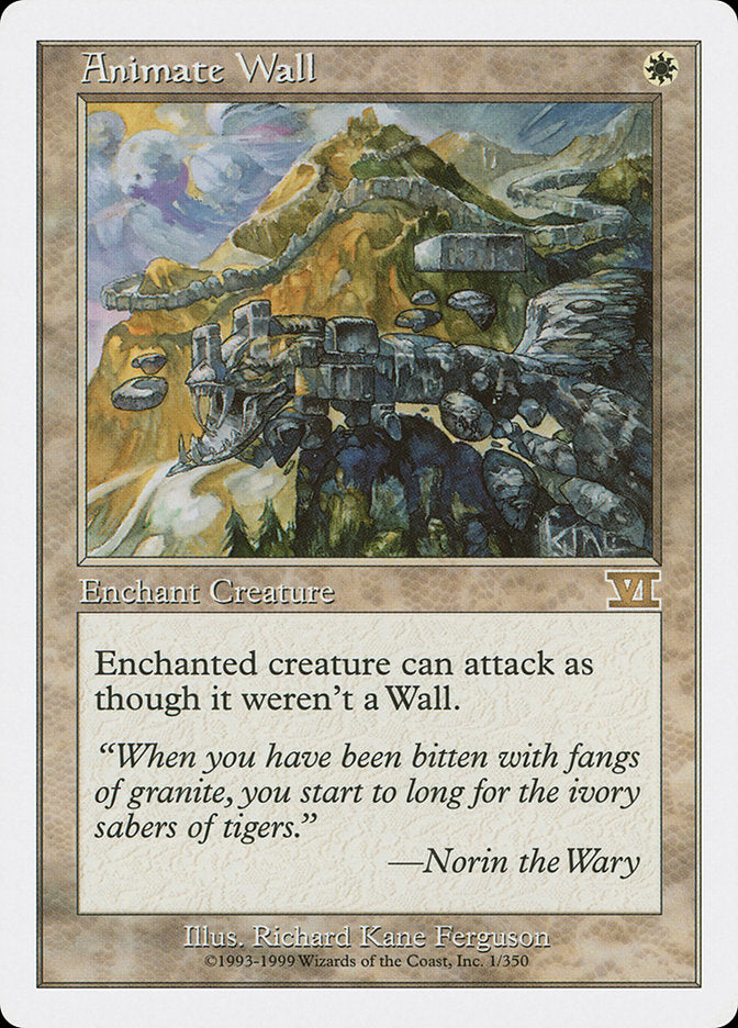Animate Wall [Classic Sixth Edition] | Dragon's Lair Comics and Fantasy Houston TX