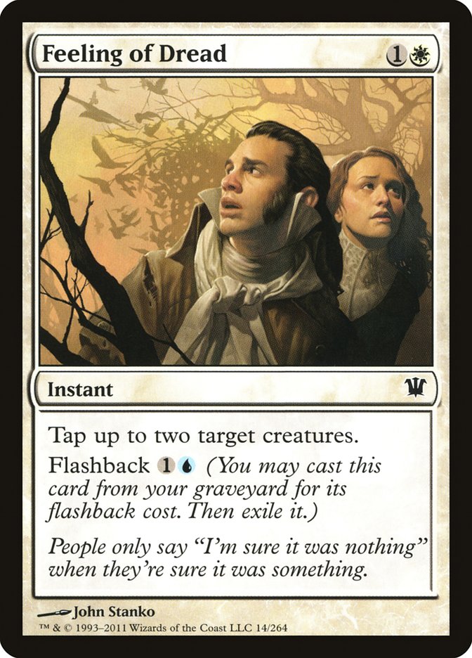 Feeling of Dread [Innistrad] | Dragon's Lair Comics and Fantasy Houston TX