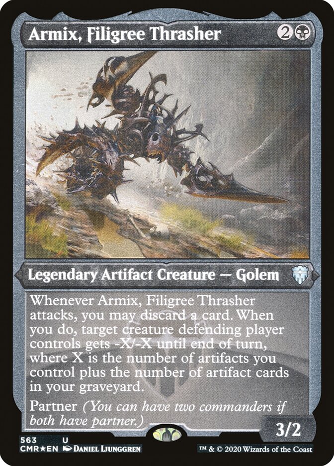 Armix, Filigree Thrasher (Etched) [Commander Legends] | Dragon's Lair Comics and Fantasy Houston TX