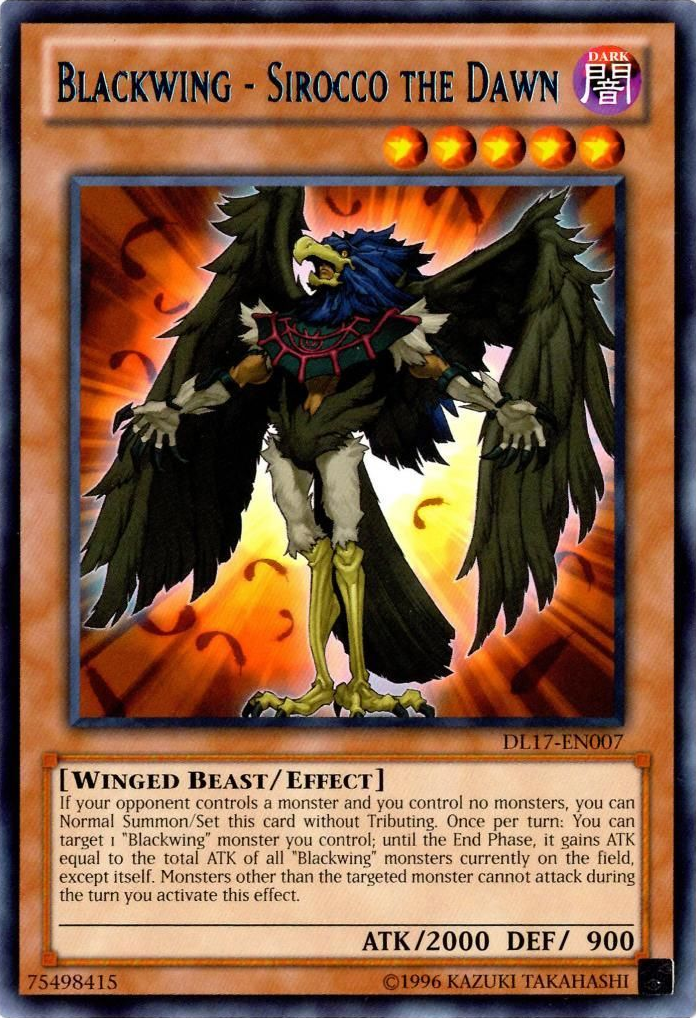 Blackwing - Sirocco the Dawn (Blue) [DL17-EN007] Rare | Dragon's Lair Comics and Fantasy Houston TX