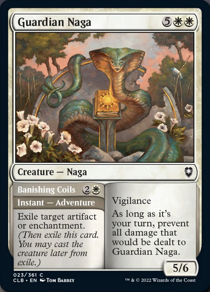 Guardian Naga // Banishing Coils [Commander Legends: Battle for Baldur's Gate] | Dragon's Lair Comics and Fantasy Houston TX